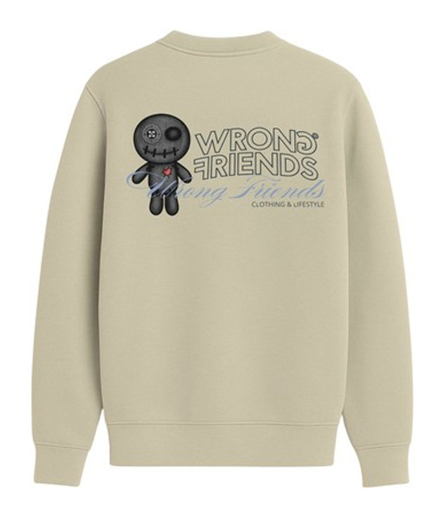 Sudadera WRONG FRIENDS - WF1329 SAND