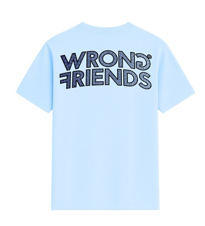 Camiseta WRONG FRIENDS - WF1328 L.BLUE