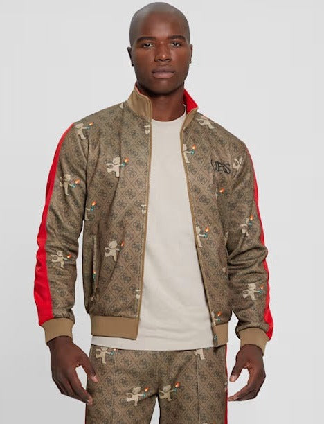 Marca Guess Chaqueta Guess Hombre Cuero Cazadoras Guess Verde