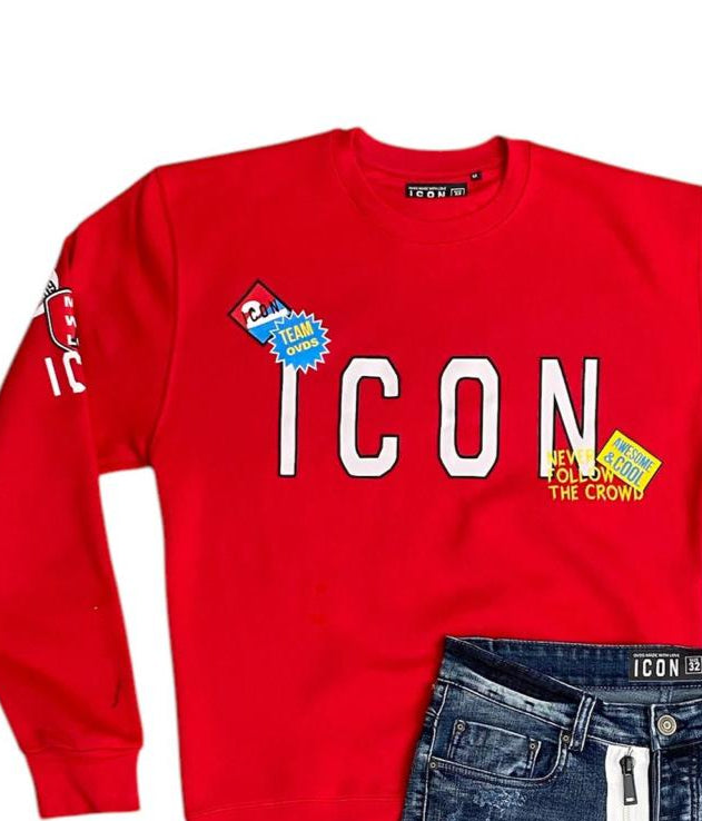 Sudadera OVDS PARCHES - SWPATCH ROJO