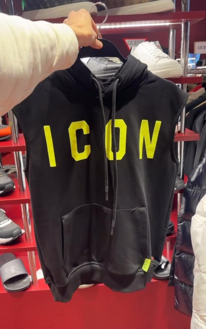 Camiseta ICON - ICUS2S5F020 NEGRO/FLUO