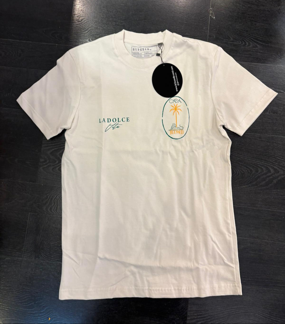 Camiseta BL3SSED PALM - VIBETEE WHT