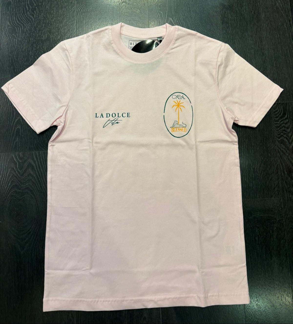 Camiseta BL3SSED PALM - VIBETEE ROSA