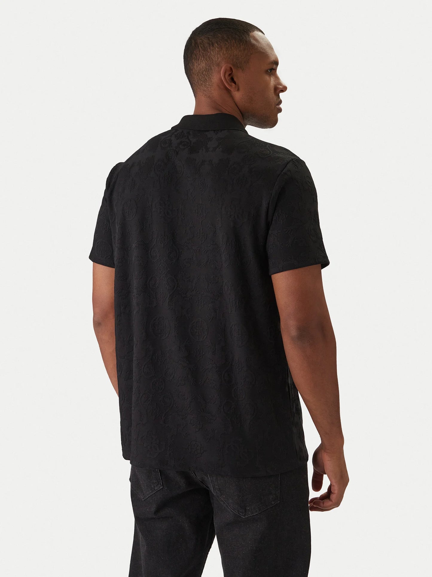 Polo GUESS - M6RP25 KCFE2 JBLK