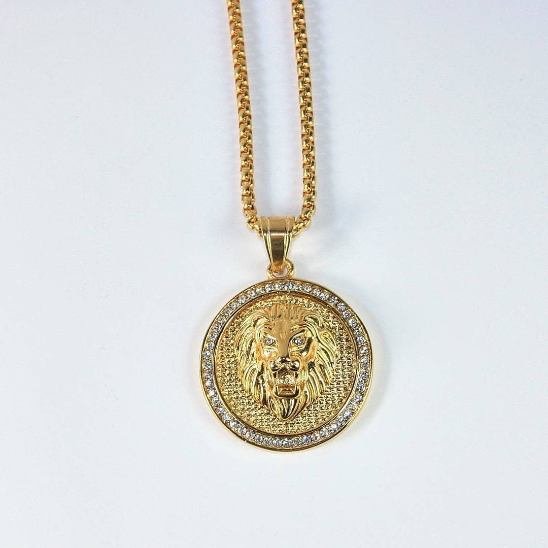 Collar PC león dorado - 0137