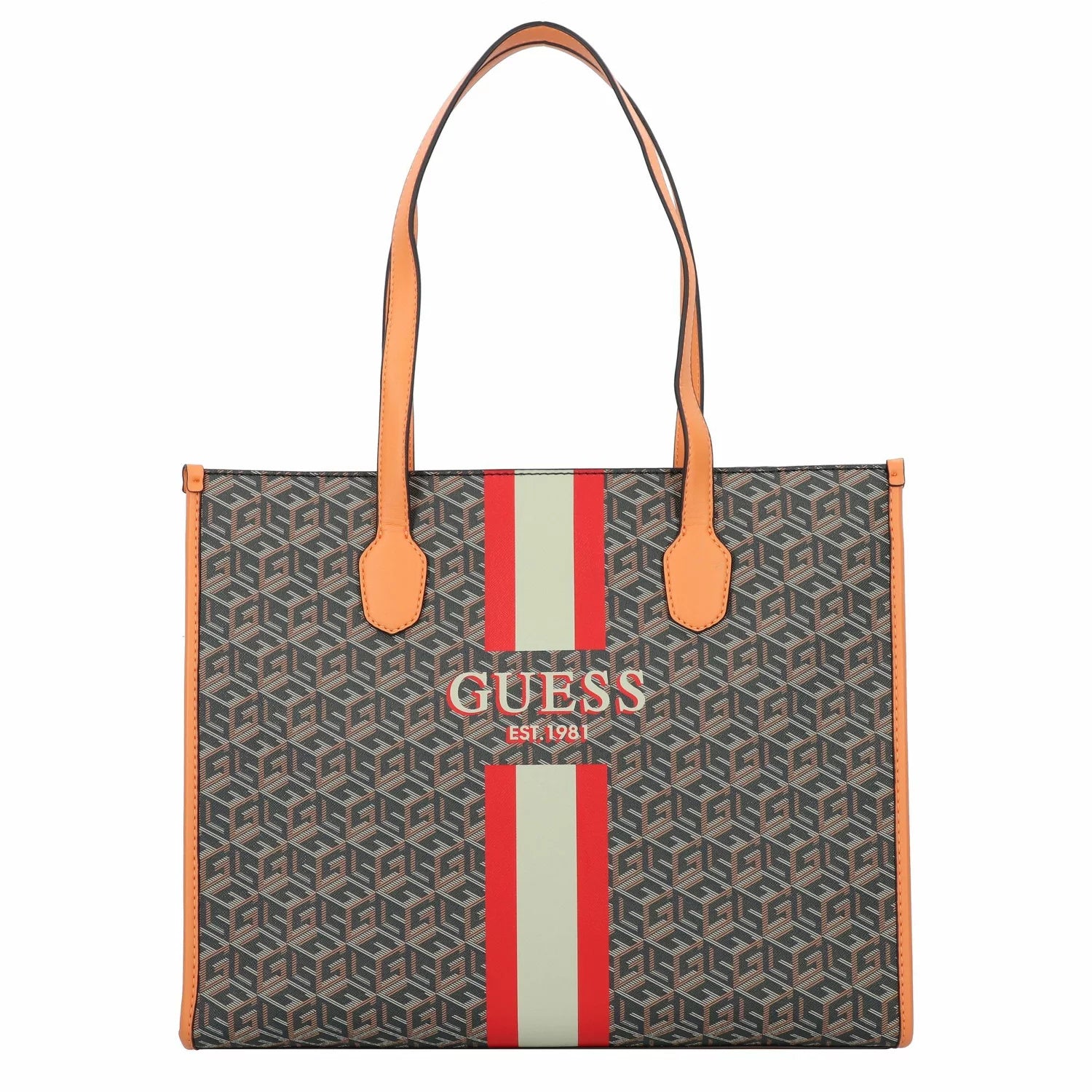 Bolso orders guess logo marron