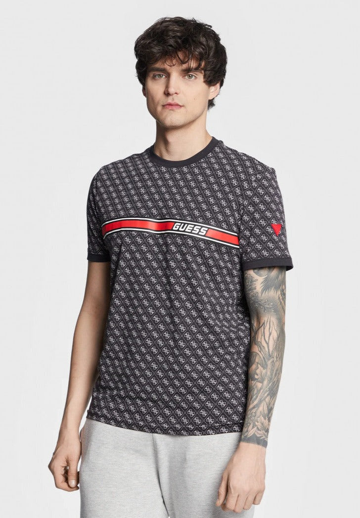 Ropa Guess Hombre Camisetas Guess Ofertas GUESS Camiseta Negra