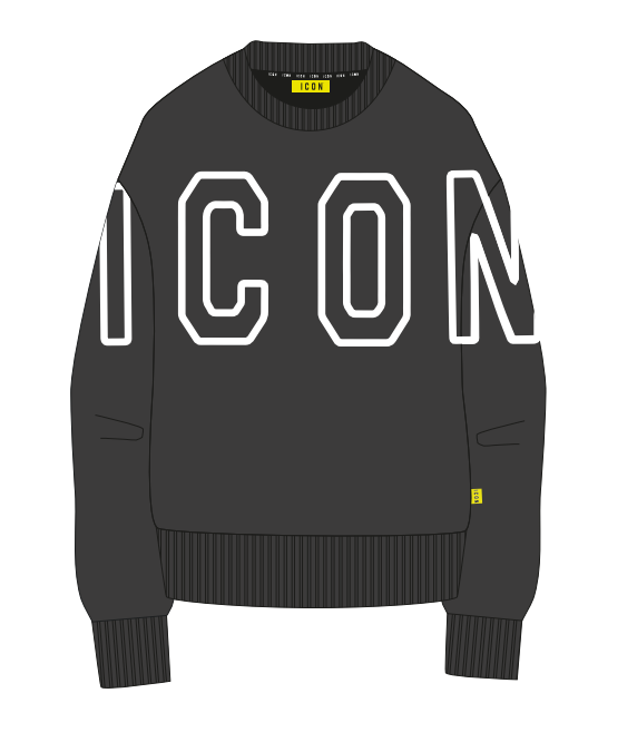 Sudadera ICON - IU9135F NEGRO