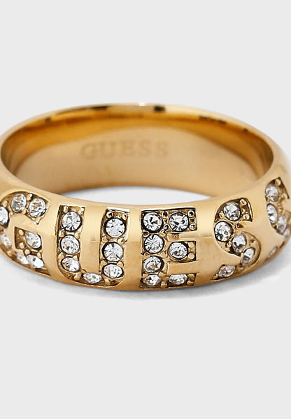 anillo guess dorado