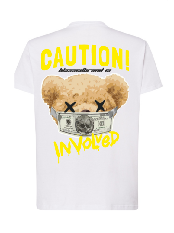 Camiseta OVDS - CAUTION BLANCO