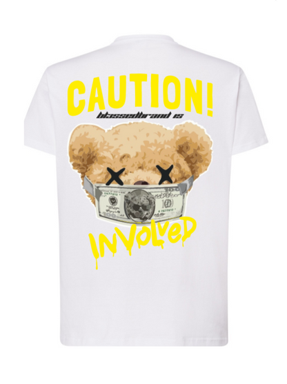 Camiseta OVDS - CAUTION BLANCO