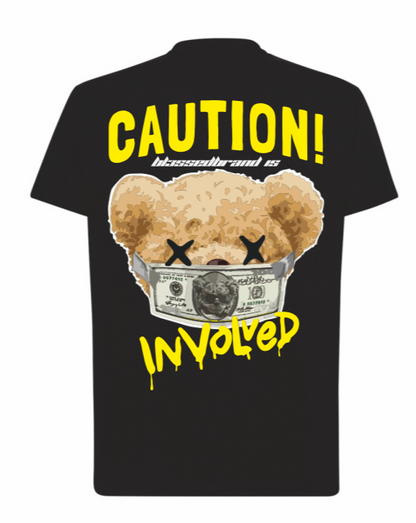 Camiseta OVDS - CAUTION NEGRO