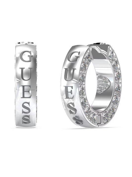 pendientes guess mujer plata