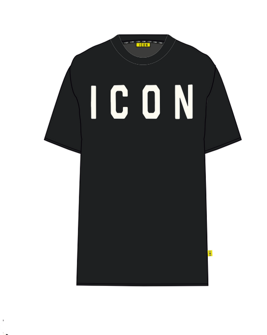 Camiseta ICON - IU9013T NEGRO/L.BLANCO