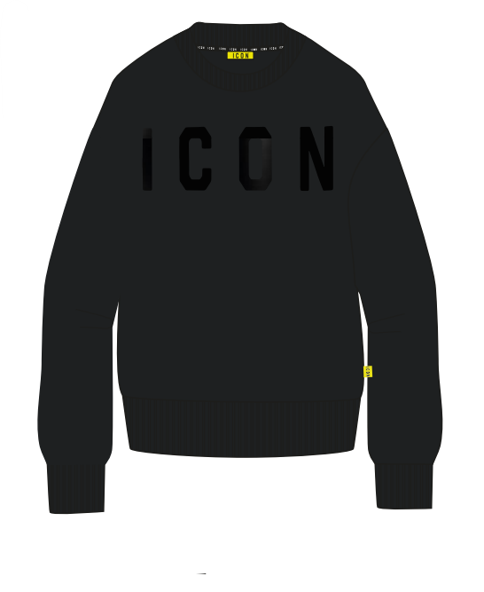 Sudadera ICON - IU9023FG NEGRO/L.NEGRO