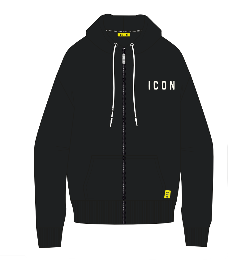 Chaqueta ICON - IU9015FZ NEGRO/L.BLANCO