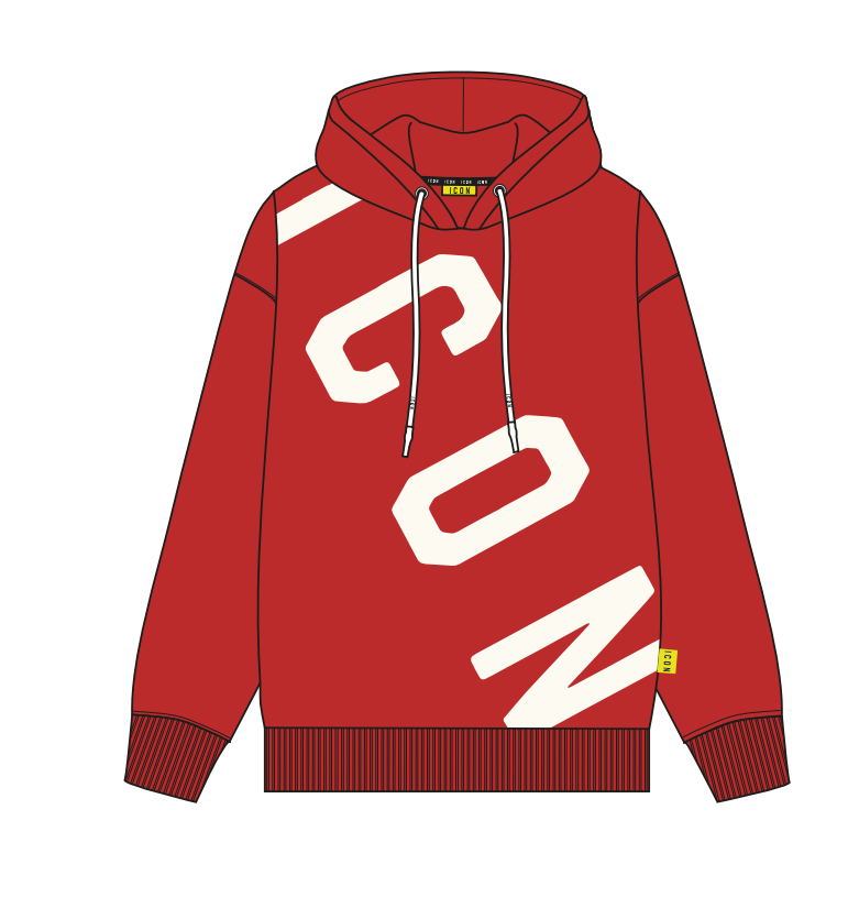 Sudadera ICON - IU9017FC ROJO