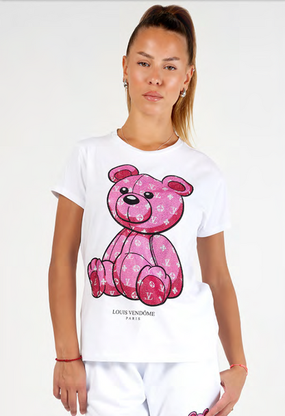 Camiseta LOUIS VENDOME - L21C WHT/PINK