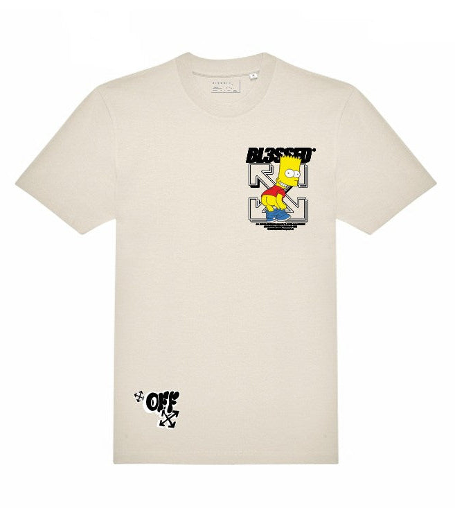 Camiseta BL3SSED bart culx - XBART WHITE