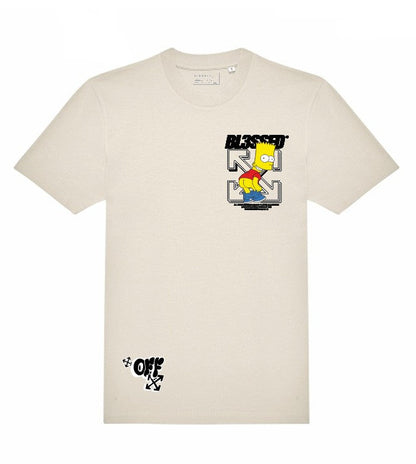 Camiseta BL3SSED bart culx - XBART WHITE