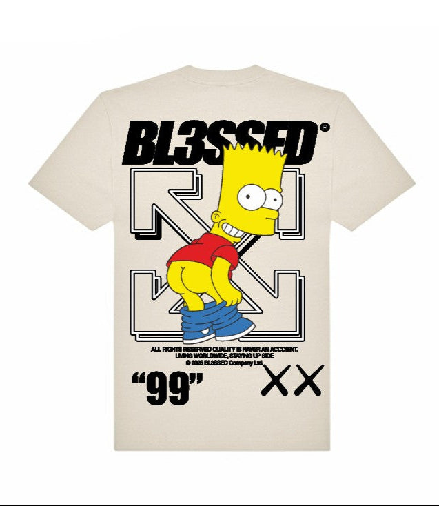 Camiseta BL3SSED bart culx - XBART WHITE