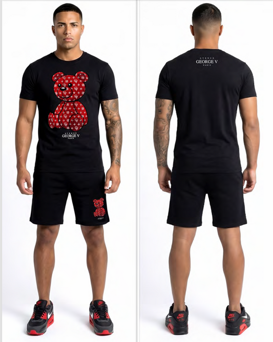 Conjunto GEORGE V - GV5109 BLK/RED