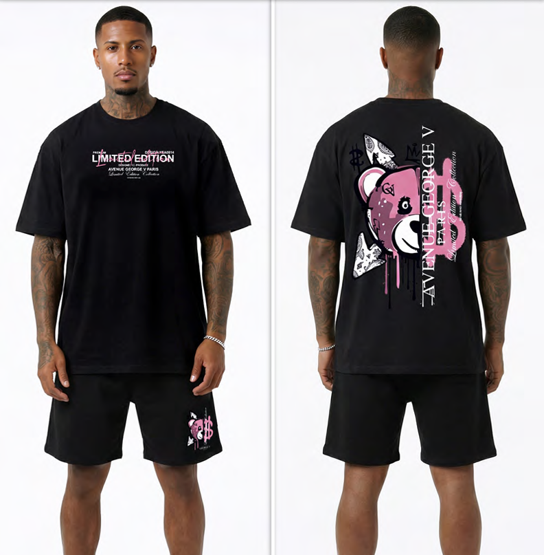 Conjunto GEORGE V - GV5108 BLK/PINK