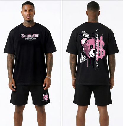 Conjunto GEORGE V - GV5108 BLK/PINK