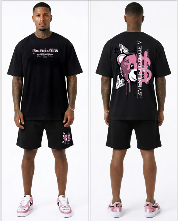 Conjunto GEORGE V - GV5108 BLK/PINK