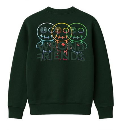 Sudadera WRONG FRIENDS - WF1325 D.GREEN