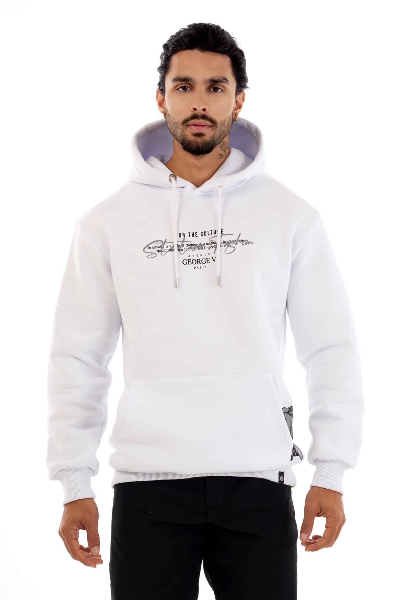 Sudadera GEORGE V - GV10034 WHITE