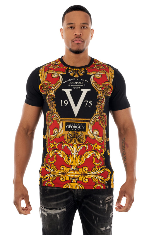 Camiseta GEORGE V - GV2504 BLACK/RED