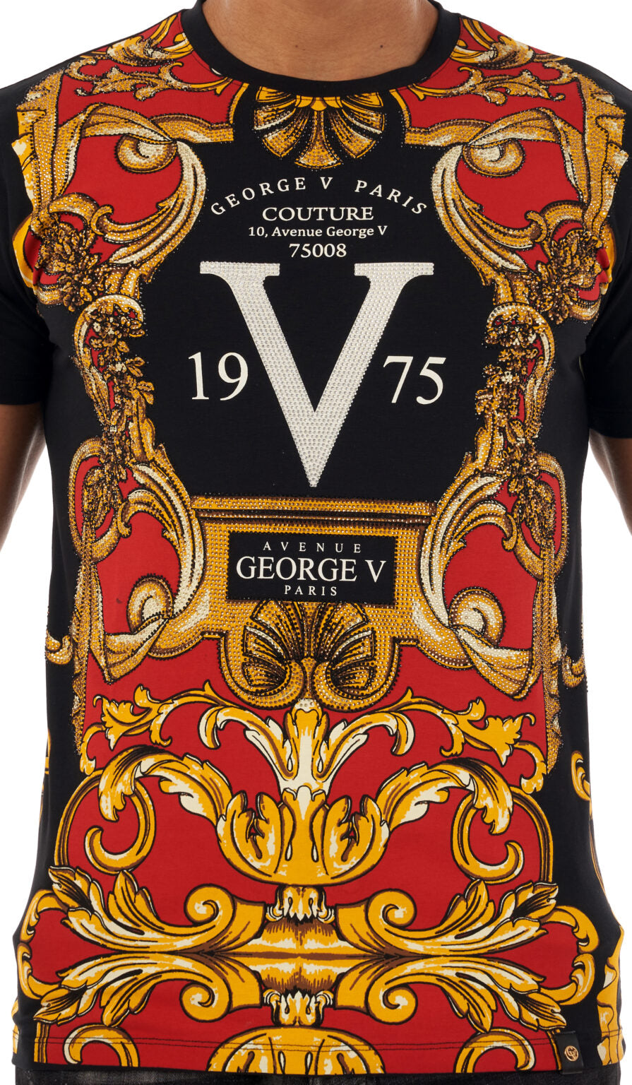 Camiseta GEORGE V - GV2504 BLACK/RED