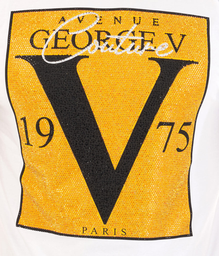 Camiseta GEORGE V - GV2387 WHITE/GOLD