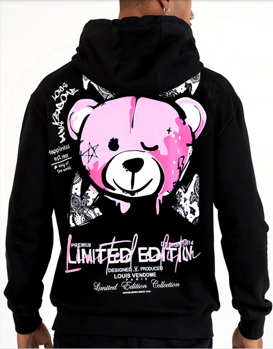 Sudadera LOUIS VENDOME - L05 BLACK/PINK