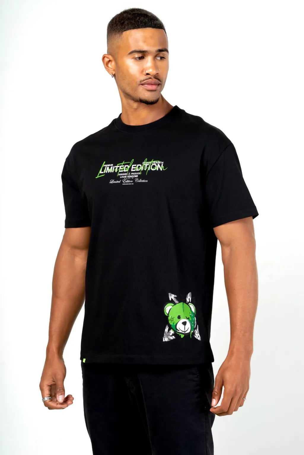 Camiseta LOUIS VENDOME - L54 BLK/GREEN