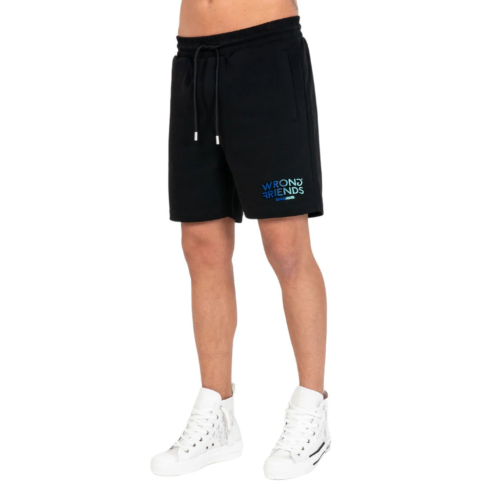 Bermuda WRONG FRIENDS - WF1314 BLK/BLUE