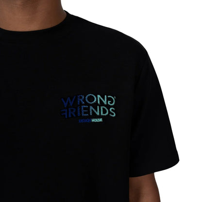 Camiseta WRONG FRIENDS - WF1210 BLK/BLUE