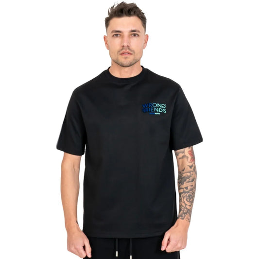 Camiseta WRONG FRIENDS - WF1210 BLK/BLUE