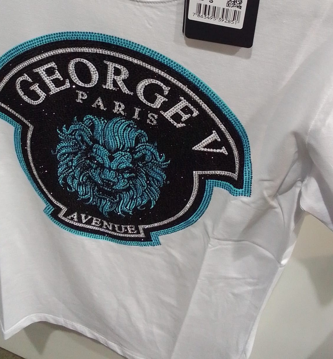 Camiseta GEORGE V - GV2393 WHITE/BABY BLUE