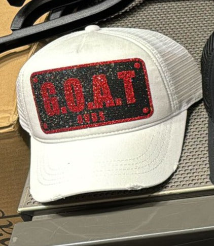 Gorra OVDS - CAPGOAT BLANCA BRILLANTE ROJO