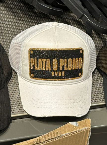 Gorra OVDS - CAPPLATA BLANCA BRILLANTE DORADO