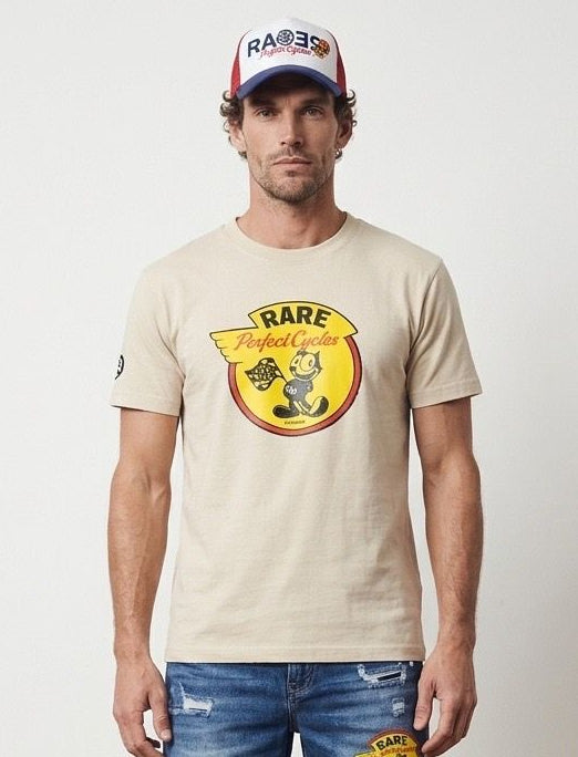 Camiseta RA-RE - GATO BEIGE