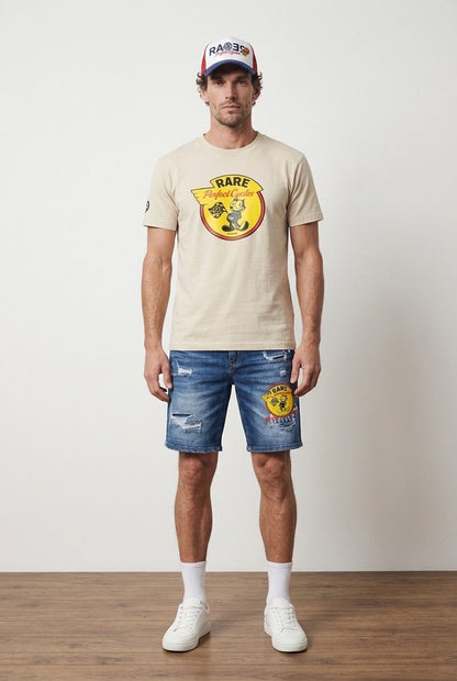 Camiseta RA-RE - GATO BEIGE