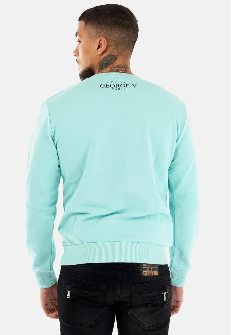 Sudadera GEORGE V - GV2324 BABY BLUE/RED