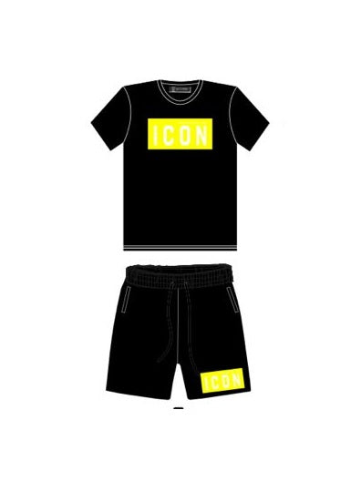 conjunto negro y amarillo