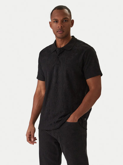 Polo GUESS - M6RP25 KCFE2 JBLK