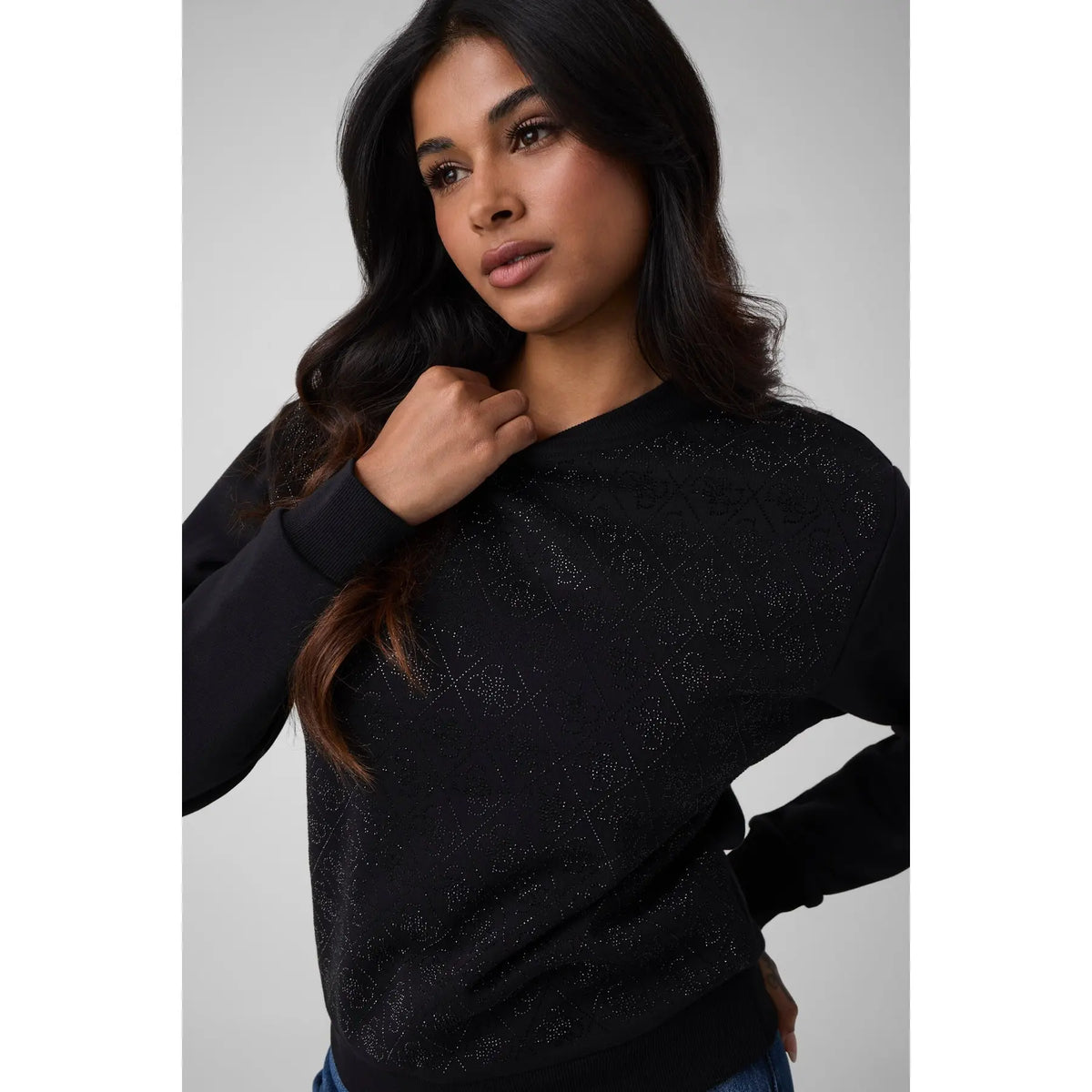 Sudadera GUESS - W6BQ14 K6060 JBLK