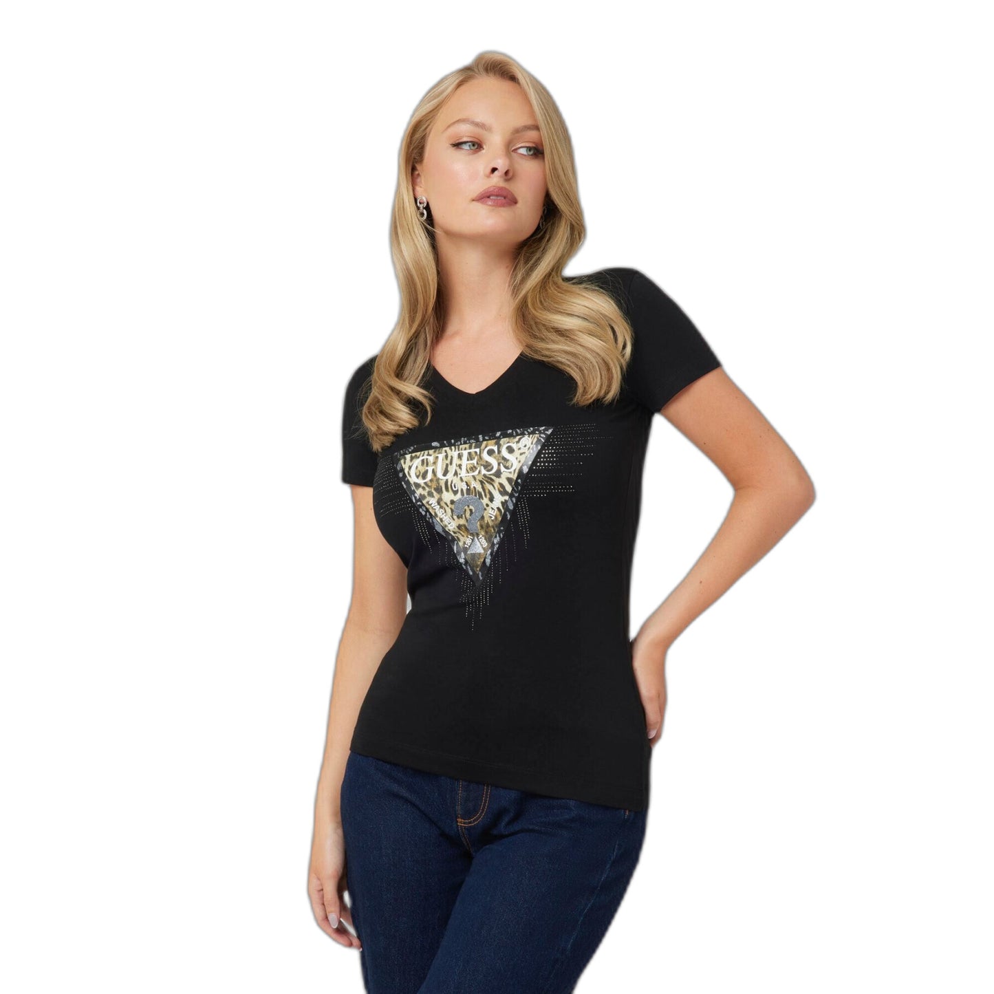 Camiseta GUESS - W4BI18 J1314 JBLK