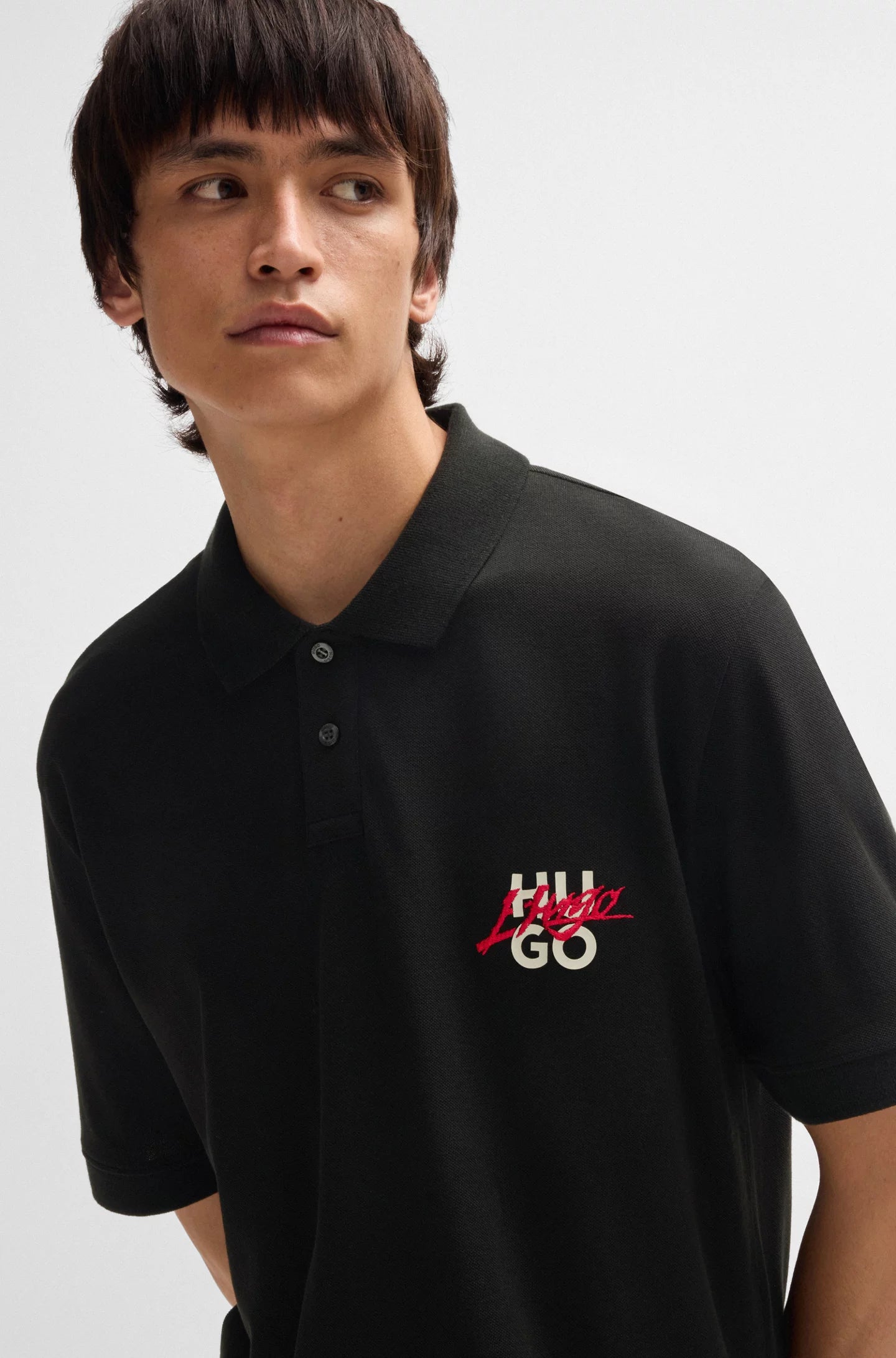 Polo HUGO negro - 50533657 001